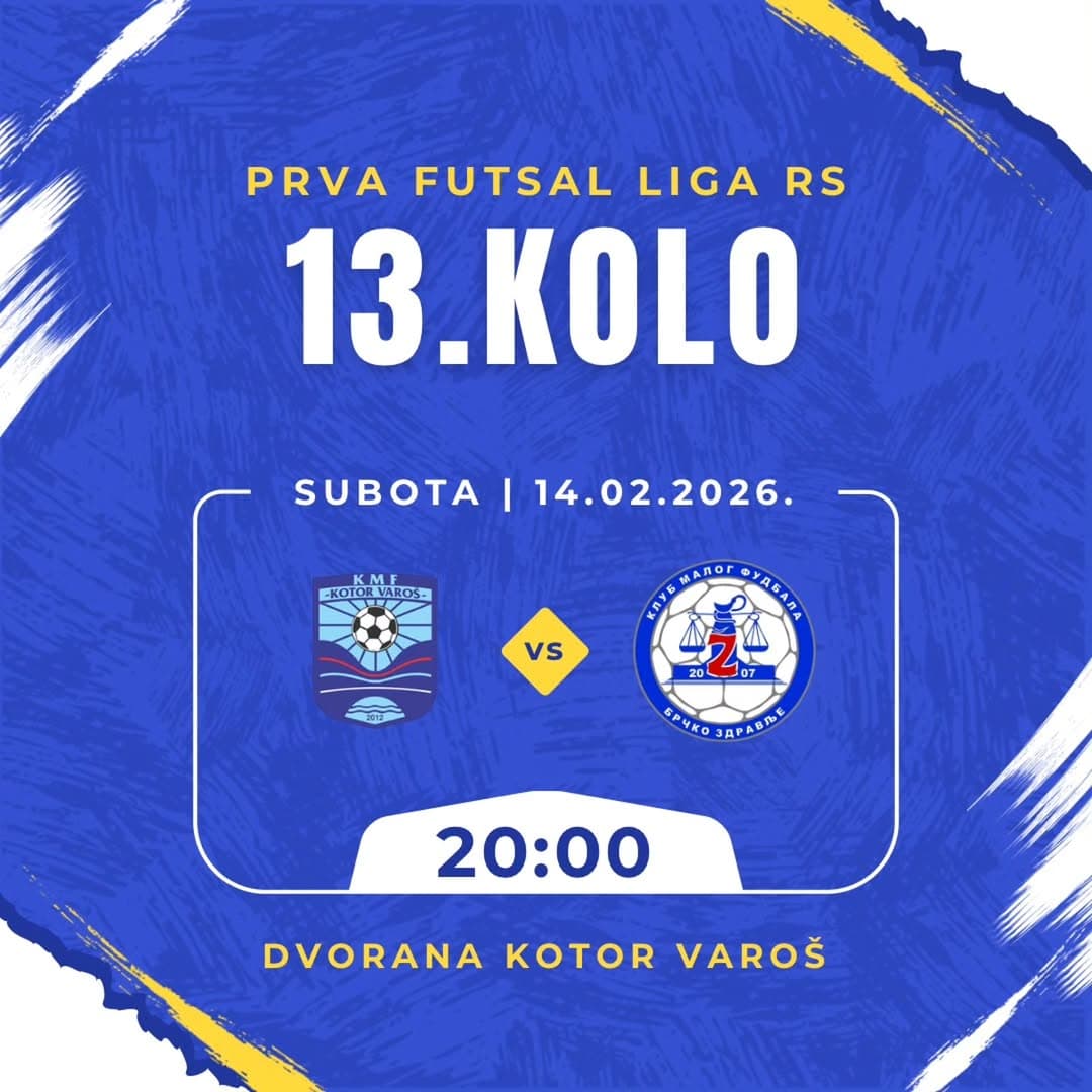 PRVA FUTSAL LIGA RS 13. KOLO