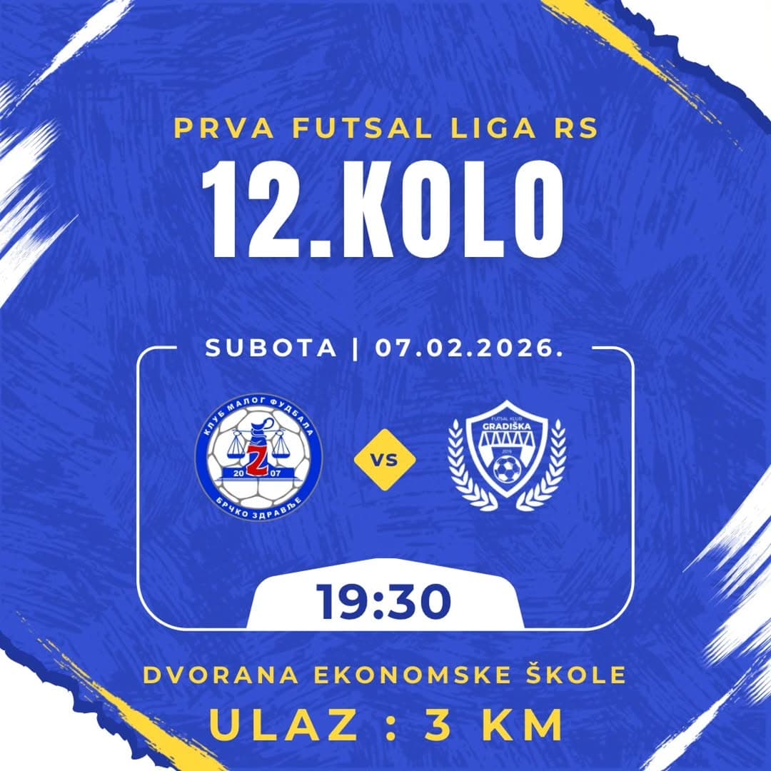 Naša ekipa dočekuje u 12. kolu Prve futsal lige RS.