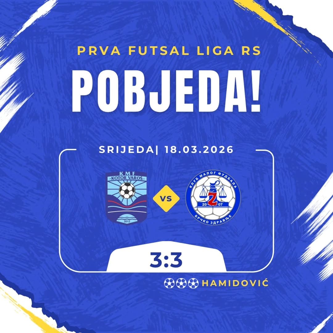 Nakon uzbudljivog revanš susreta u okviru Prve futsal lige RS, naša ekipa je odigrala neriješeno (3:3) protiv ekipe , čime smo osigurali plasman u finale Omladinske lige Republike Srpske sa ukupnim rezultatom 7:5 u korist naše ekipe.